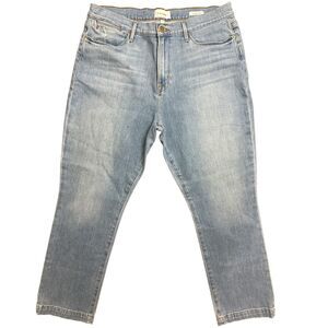 FRAME Le High Straight Jean Withers Wash High Rise Size: 34